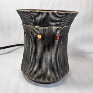 Scentsy Urban Earth Wax Warmer Brown Premium 23175 Electric Corded On/Off Switch